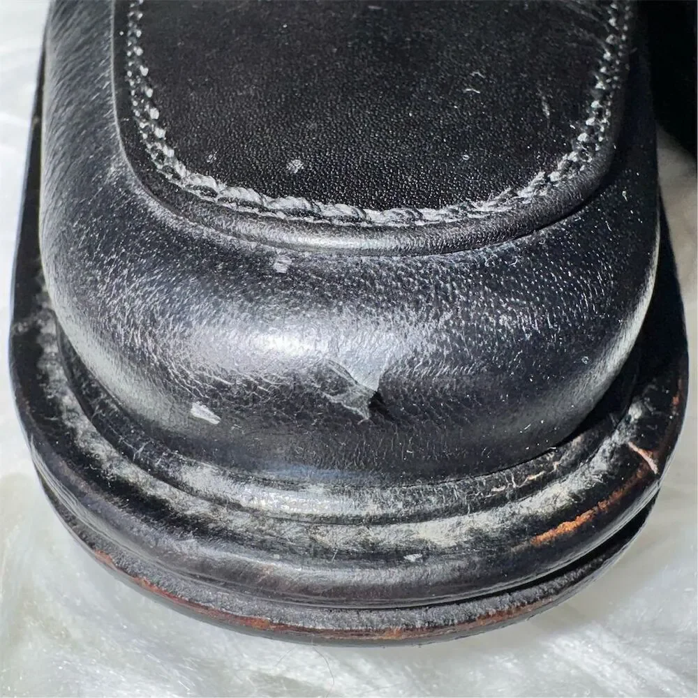 Mezlan McQueen Style Black Leather‎ Loafers Men’s 11.5 Made in Spain Slip-On